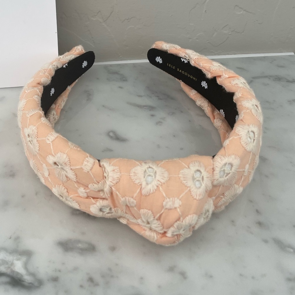 Lele Sadoughi Peach Blossom Headband